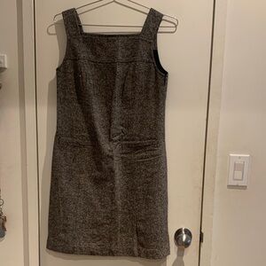 LOFT Charcoal Sleeveless Mini Dress